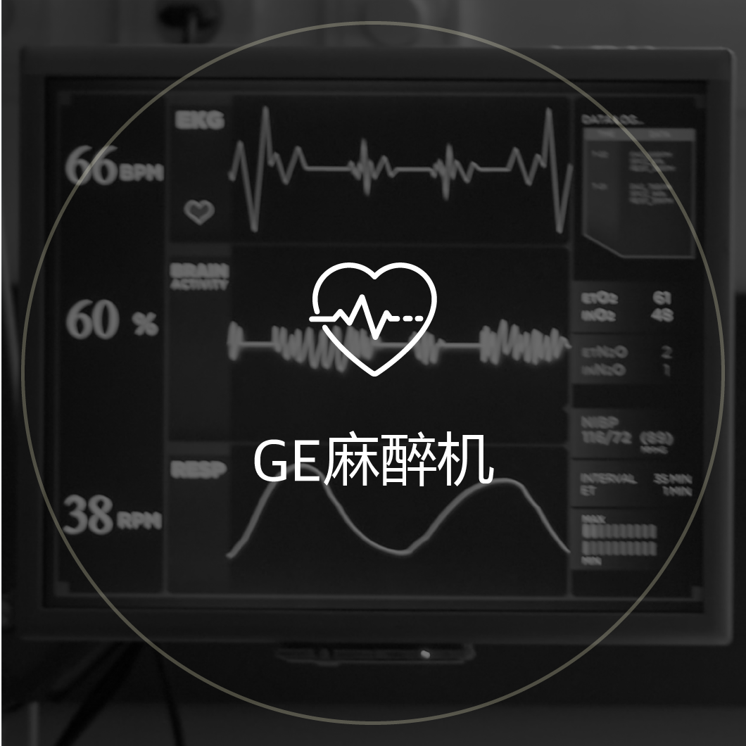 GE麻醉机图标:生命体征监护仪画面