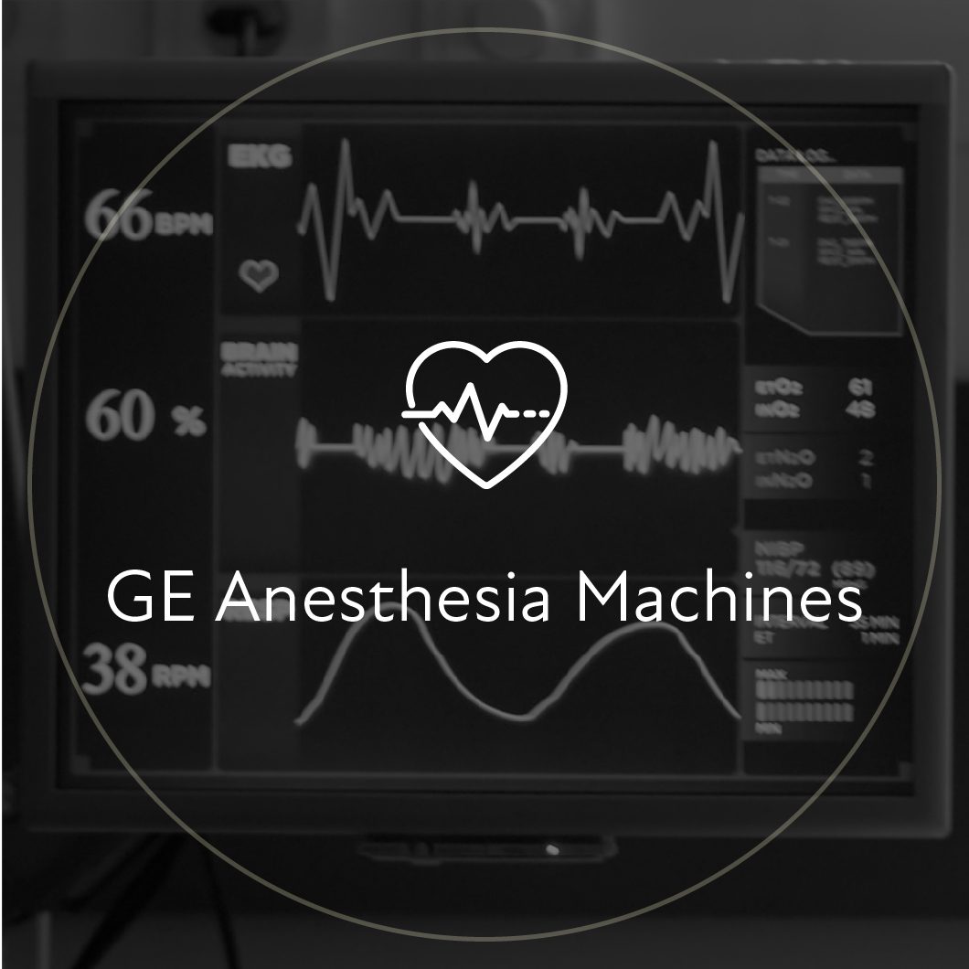 GE anesthesia machines icon: vital signs monitor screen