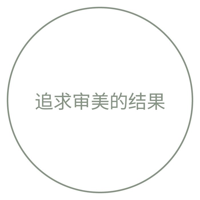 追求审美的结果