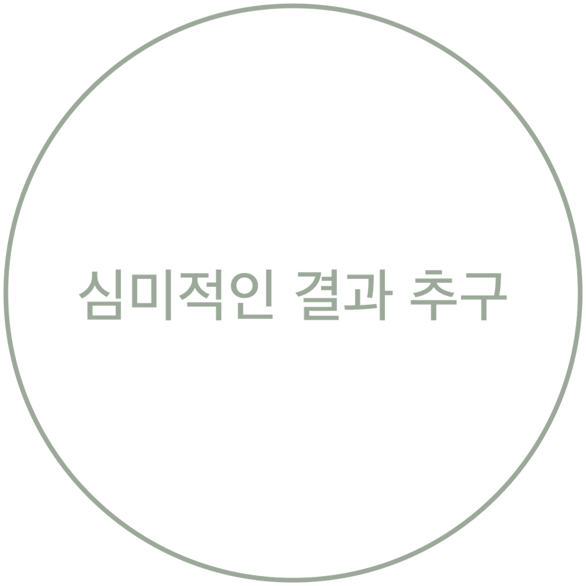 심미적인 결과 추구