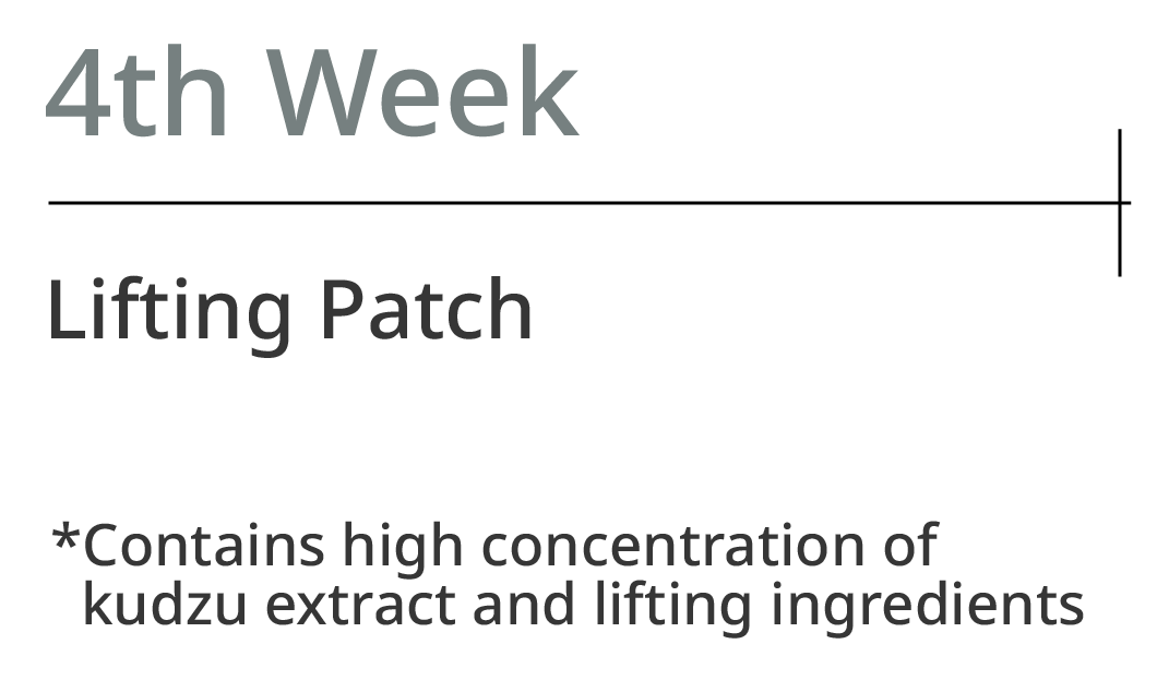 4th Week. Lifting Patch. *Contains high concentration of kudzu extract and lifting ingredients