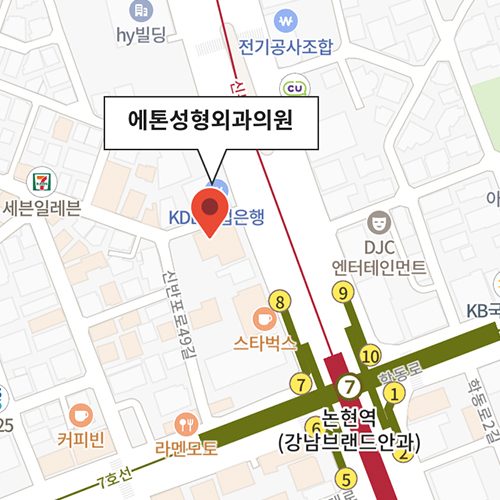 에톤성형외과의원 약도