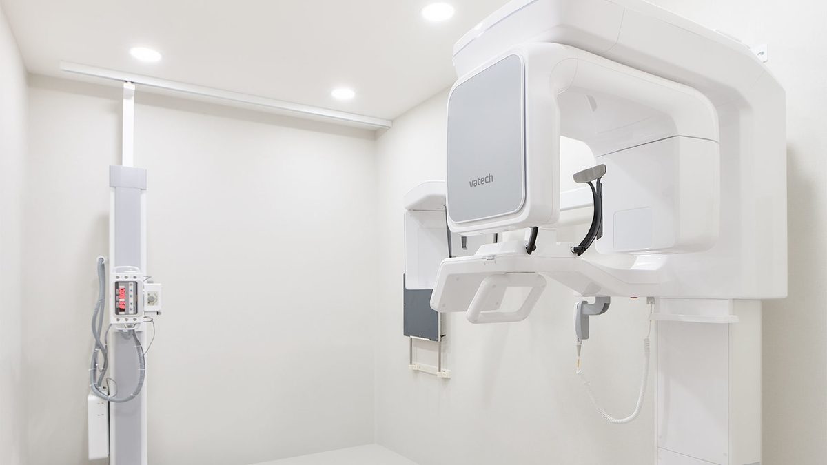 3D CT 촬영 장비가 설치된 진단실
