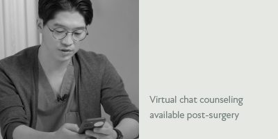 Aftercare scene 3: Virtual chat counseling available post-surgery